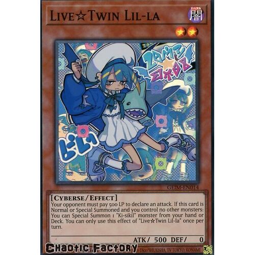 GEIM-EN014 Live☆Twin Lil-la Super Rare 1st Edition NM