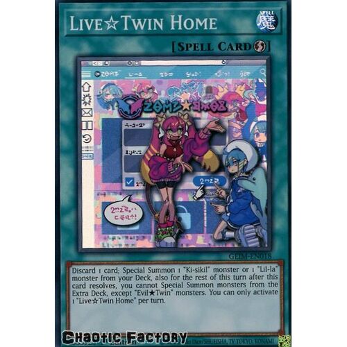 GEIM-EN018 Live☆Twin Home Super Rare 1st Edition NM