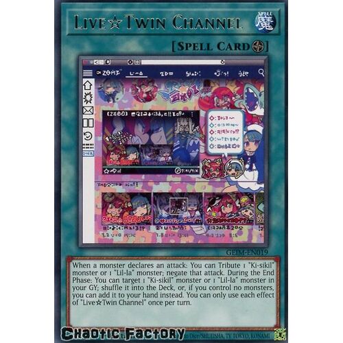 GEIM-EN019 Live☆Twin Channel Rare 1st Edition NM