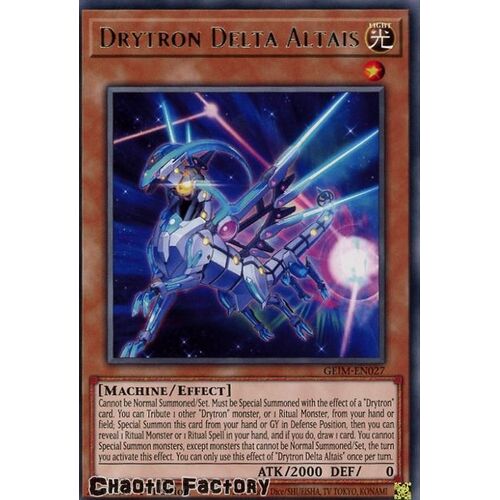 GEIM-EN027 Drytron Delta Altais Rare 1st Edition NM