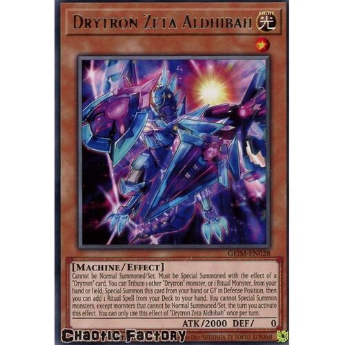 GEIM-EN028 Drytron Zeta Aldhibah Rare 1st Edition NM