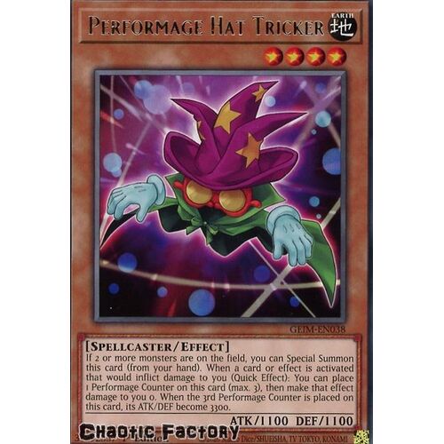 GEIM-EN038 Performage Hat Tricker Rare 1st Edition NM