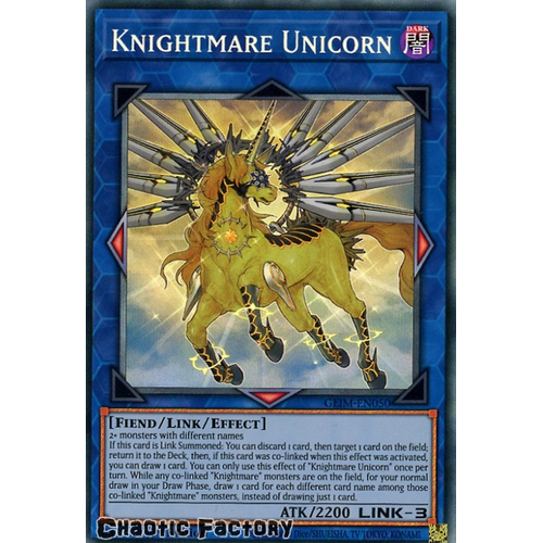 GEIM-EN050 Knightmare Unicorn Collectors Rare 1st Edition NM