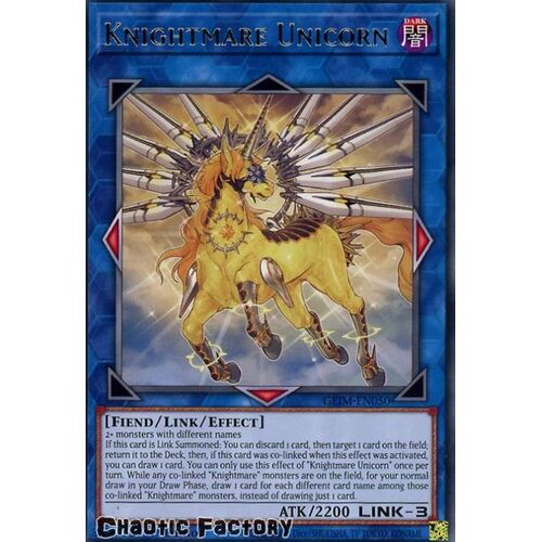 GEIM-EN050 Knightmare Unicorn Rare 1st Edition NM