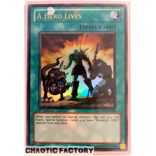 A Hero Lives - GENF-EN098 - Ultra Rare 1ST EDITION NM