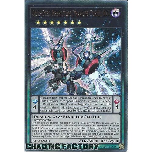 GFP2-EN004 Odd-Eyes Rebellion Dragon Overlord Ultra Rare 1st Edition NM