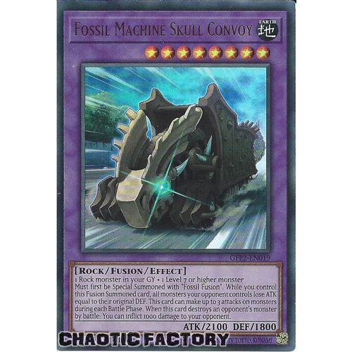 GFP2-EN019 Fossil Machine Skull Convoy Ultra Rare 1st Edition NM