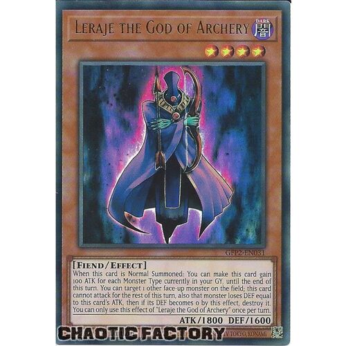 GFP2-EN031 Leraje the God of Archery Ultra Rare 1st Edition NM