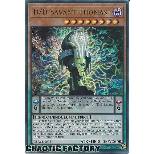 GFP2-EN078 D/D Savant Thomas Ultra Rare 1st Edition NM