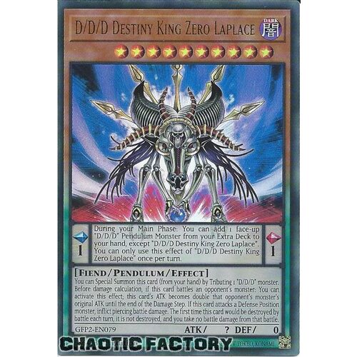 GFP2-EN079 D/D/D Destiny King Zero Laplace Ultra Rare 1st Edition NM