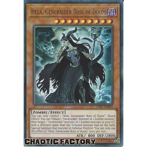 GFP2-EN090 Hela, Generaider Boss of Doom Ultra Rare 1st Edition NM