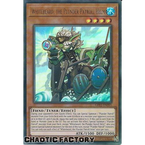 GFP2-EN091 Whitebeard, the Plunder Patroll Helm Ultra Rare 1st Edition NM