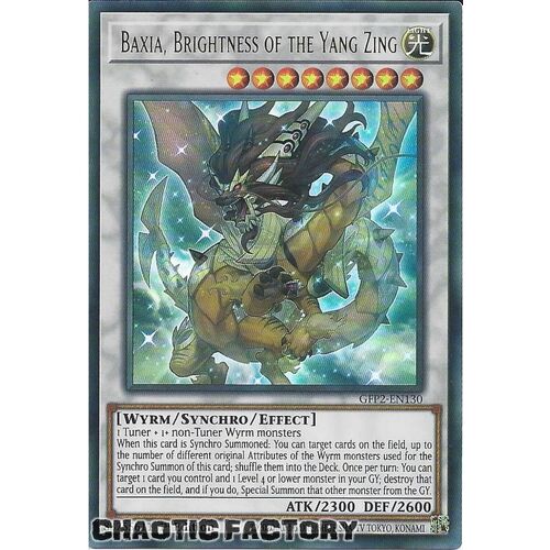 GFP2-EN130 Baxia, Brightness of the Yang Zing Ultra Rare 1st Edition NM