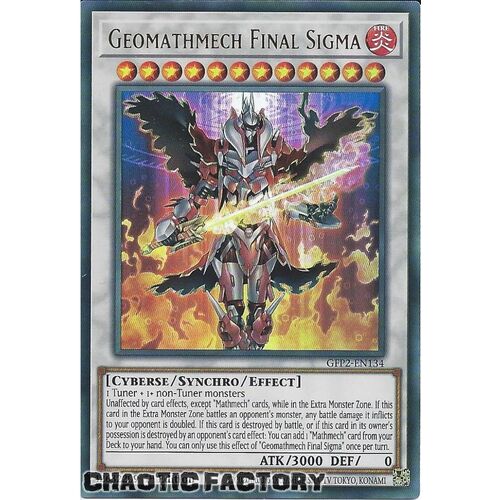 GFP2-EN134 Geomathmech Final Sigma Ultra Rare 1st Edition NM