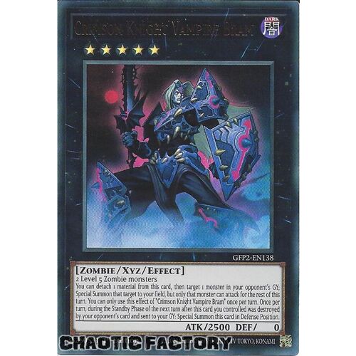 GFP2-EN138 Crimson Knight Vampire Bram Ultra Rare 1st Edition NM
