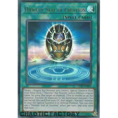GFTP-EN005 Hieratic Seal of Creation Ultra Rare 1st Edition NM
