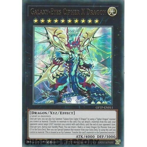 GFTP-EN011 Galaxy-Eyes Cipher X Dragon Ultra Rare 1st Edition NM