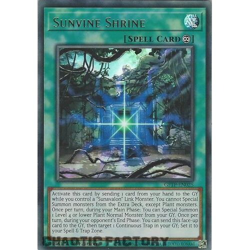 GFTP-EN025 Sunvine Shrine Ultra Rare 1st Edition NM