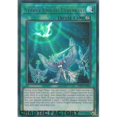 GFTP-EN033 Starry Knight Ceremony Ultra Rare 1st Edition NM