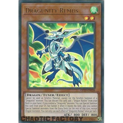 GFTP-EN038 Dragunity Remus Ultra Rare 1st Edition NM