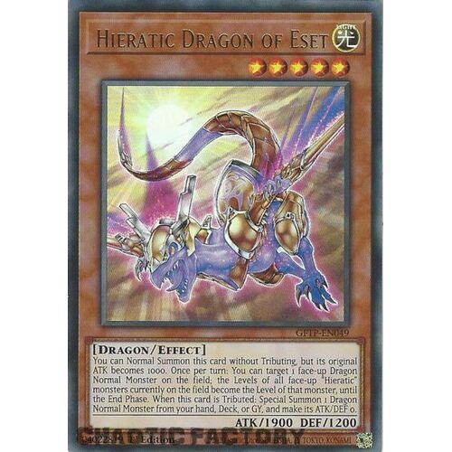 GFTP-EN049 Hieratic Dragon of Eset Ultra Rare 1st Edition NM