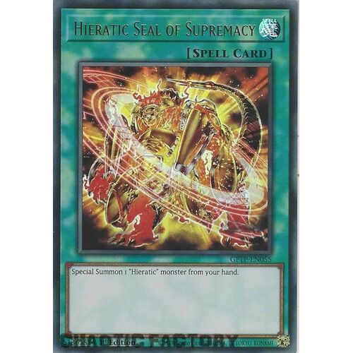 GFTP-EN055 Hieratic Seal of Supremacy Ultra Rare 1st Edition NM