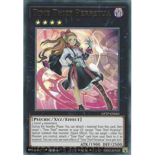 GFTP-EN065 Time Thief Perpetua Ultra Rare 1st Edition NM