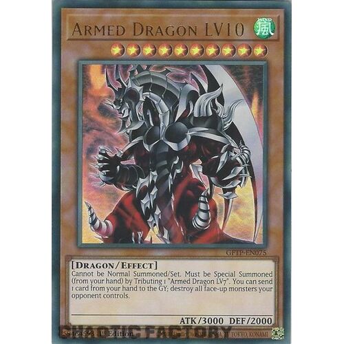 GFTP-EN075 Armed Dragon LV10 Ultra Rare 1st Edition NM