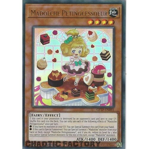 GFTP-EN091 Madolche Petingcessoeur Ultra Rare 1st Edition NM