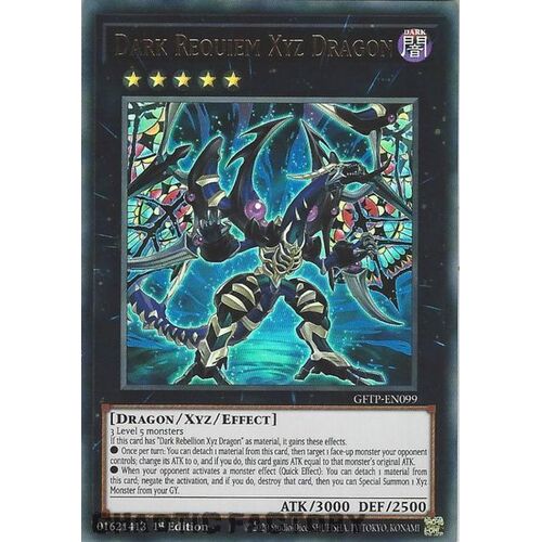 GFTP-EN099 Dark Requiem Xyz Dragon Ultra Rare 1st Edition NM