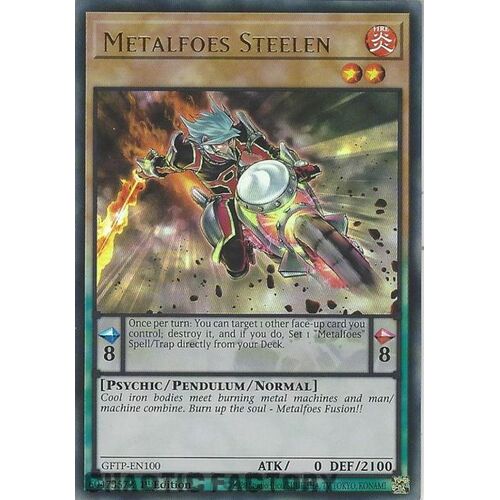 GFTP-EN100 Metalfoes Steelen Ultra Rare 1st Edition NM