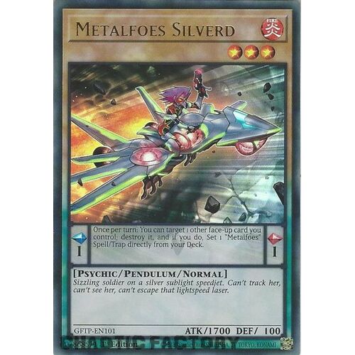 GFTP-EN101 Metalfoes Silverd Ultra Rare 1st Edition NM