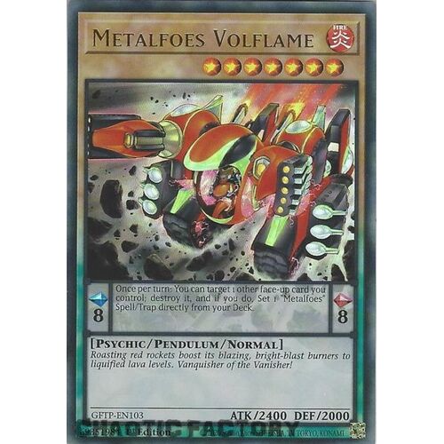 GFTP-EN103 Metalfoes Volflame Ultra Rare 1st Edition NM