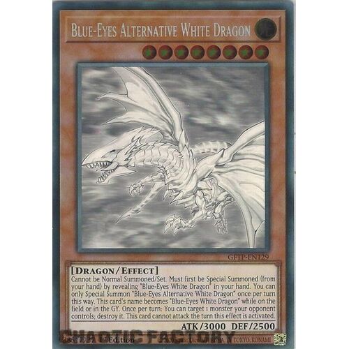 GFTP-EN129 Blue-Eyes Alternative White Dragon Ghost Rare 1st Edition NM