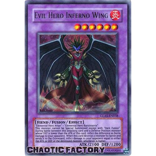 Evil Hero Inferno Wing - GLAS-EN038 - Ultra Rare Unlimited LP