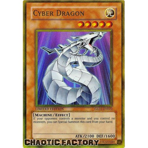 GLD1-EN022 Cyber Dragon Gold Ultra Rare LIMITED EDITION NM