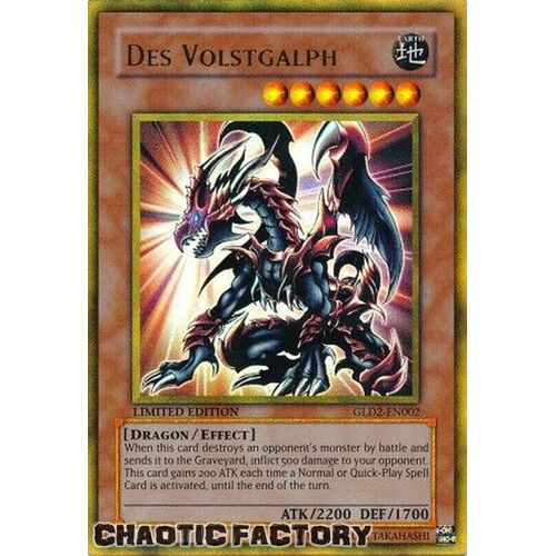 GLD2-EN002 Des Volstgalph Gold Ultra Rare LIMITED EDITION NM