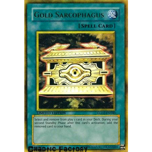 Gold Sarcophagus - GLD2-EN040 - Gold Rare NM