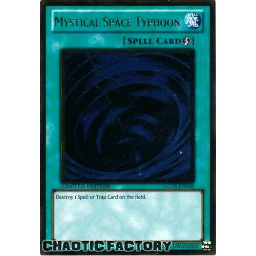 GLD3-EN040 Mystical Space Typhoon Gold Ultra Rare LIMITED EDITION NM
