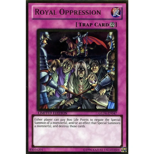 Royal Oppression GLD4-EN047 Gold rare Limited Edition NM