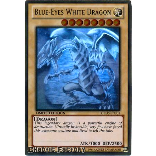 Blue-Eyes White Dragon - GLD5-EN001 - Ghost/Gold Rare LP