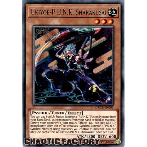 GRCR-EN001 Ukiyoe-P.U.N.K. Sharakusai Rare 1st Edition NM