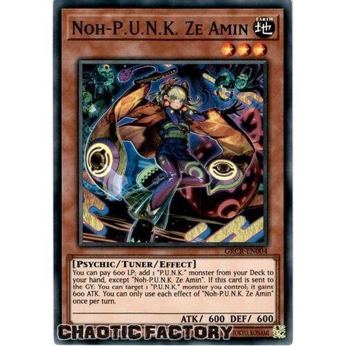 GRCR-EN004 Noh-P.U.N.K. Ze Amin Super Rare 1st Edition NM