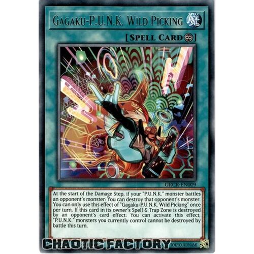 GRCR-EN009 Gagaku-P.U.N.K. Wild Picking Rare 1st Edition NM