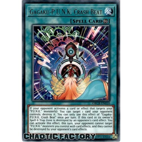 GRCR-EN010 Gagaku-P.U.N.K. Crash Beat Rare 1st Edition NM