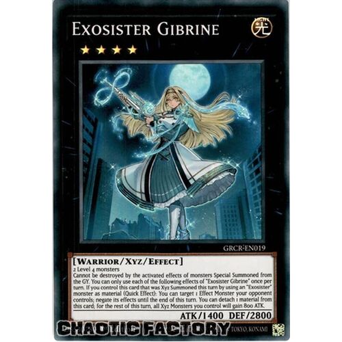 GRCR-EN019 Exosister Gibrine Super Rare 1st Edition NM