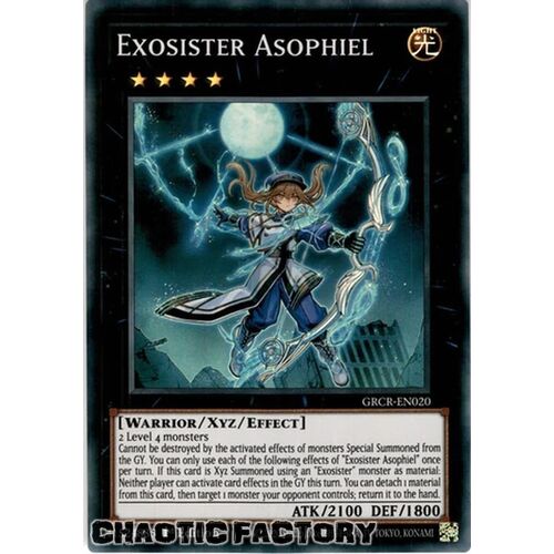 GRCR-EN020 Exosister Asophiel Super Rare 1st Edition NM