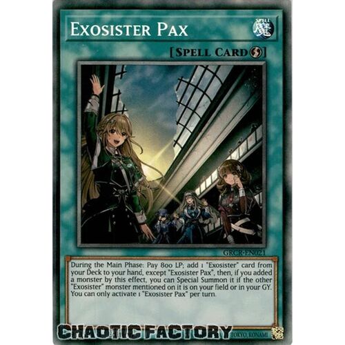 COLLECTORS RARE GRCR-EN021 Exosister Pax 1st Edition NM