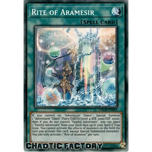 COLLECTORS RARE GRCR-EN025 Rite of Aramesir 1st Edition NM