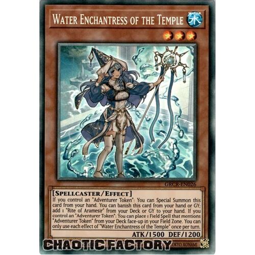 COLLECTORS RARE GRCR-EN026 Water Enchantress of the Temple 1st Edition NM